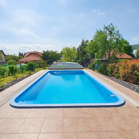 No 68 House Tuende With Covered Swimming Pool Holiday home Balatongyorok